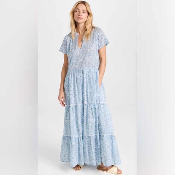 Marea Breakers Dress, Blue Geo, M - Picture 7 of 12